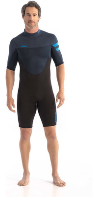 2026 Jobe Mens Perth 3/2mm Back Zip Shorty Wetsuit 30362100 - Blue